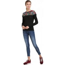 Desigual Sweter Damski Tulipan M, Czarny. Czarne swetry klasyczne damskie Desigual, m, z materiału. Za 499,00 zł.