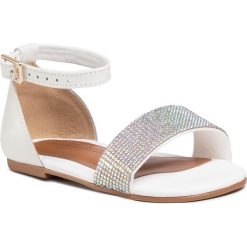 Sandały BIBI - Mini Me 1102031 White. Białe sandały dziewczęce Bibi, ze skóry ekologicznej, bez zapięcia. Za 159,00 zł.