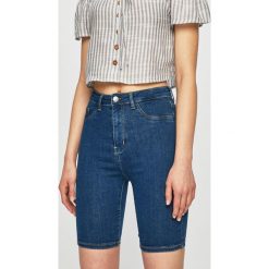 Tally Weijl - Szorty. Niebieskie szorty damskie TALLY WEIJL, s, bez wzorów, z elastanu, casualowe, z podwyższonym stanem. W wyprzedaży za 49,90 zł.