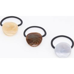Gumki do włosów 3 pack - Wielobarwn. Szare gumki do włosów damskie Reserved, bez wzorów. Za 29,99 zł.