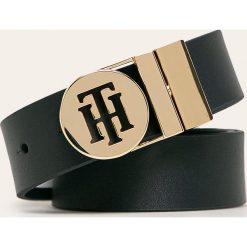 Tommy Hilfiger - Pasek skórzany. Niebieskie paski damskie TOMMY HILFIGER, w paski, ze skóry. W wyprzedaży za 199,90 zł.