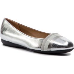 Baleriny GEOX - D Annytah A D927NA 0FB02 C0434 Silver/White. Szare baleriny damskie Geox, bez wzorów, z zamszu, klasyczne, bez obcasa. Za 349,00 zł.