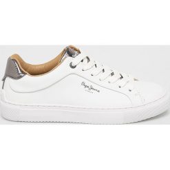 Pepe Jeans - Buty Adams Premium 19. Czarne buty sportowe damskie Pepe Jeans, bez wzorów, z jeansu, sportowe. W wyprzedaży za 299,90 zł.