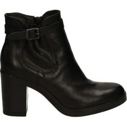 Botki damskie na zamek: Botki - 26753 NERO100