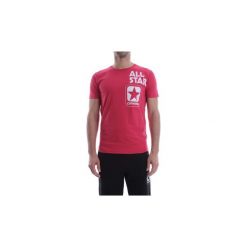T-shirty z krótkim rękawem Converse 10007300 CREW LOGO. Czerwone t-shirty męskie Converse, s, bez wzorów, bez kołnierzyka, krótkie. Za 92,78 zł.