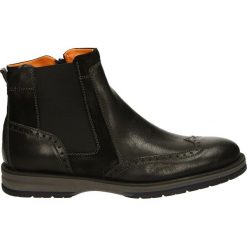 Botki męskie - 7293 G-V NERO. Czarne botki męskie Venezia, ze skóry. Za 199,00 zł.