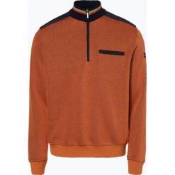 Bugatti - Męska bluza nierozpinana, pomarańczowy. Pomarańczowe bluzy męskie Bugatti, xl, z aplikacjami, z kontrastowym kołnierzykiem, bez rękawów, bez kaptura. Za 249,95 zł.
