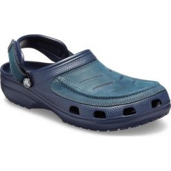 Crocs Buty męskie Yukon Vista Clog M Navy/Navy M8 (41-42). Niebieskie klapki męskie Crocs, bez wzorów, ze skóry. Za 259,00 zł.