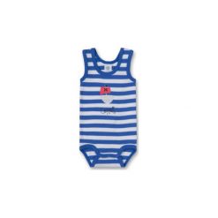 Body niemowlęce: SANETTA Boys Body dziecięce blue/white