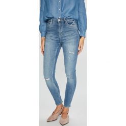 Tally Weijl - Jeansy. Niebieskie rurki damskie marki TALLY WEIJL, z elastanu, z podwyższonym stanem. Za 149,90 zł.