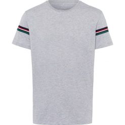 Koszulka w kolorze szarym. Szare koszulki męskie Cross Jeans, xl, w paski, z okrągłym kołnierzem, bez rękawów. W wyprzedaży za 34,95 zł.