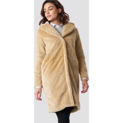 Moves Płaszcz Ranee - Beige. Brązowe płaszcze damskie marki Moves, długie. Za 404,95 zł.