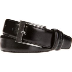 Pasek Czarny Luka. Czarne paski męskie LANCERTO, w paski, ze skóry, eleganckie. W wyprzedaży za 69,90 zł.