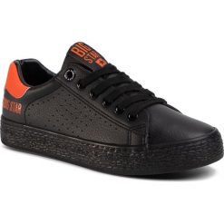 Sneakersy BIG STAR - FF274484 Black/Orange. Czarne półbuty damskie BIG STAR, ze skóry ekologicznej. Za 139,00 zł.