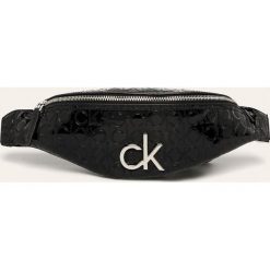 Calvin Klein - Nerka. Różowe nerki damskie Calvin Klein, w paski, z materiału, bez dodatków. Za 399,90 zł.
