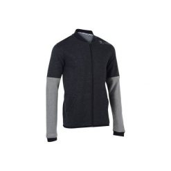 Bluzy męskie: BLUZA SOFT 500 CIEMNOSZARA