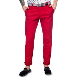 Spodnie RICCARDO SMTS000069. Czerwone spodnie męskie Giacomo Conti, na co dzień, m, bez wzorów, z elastanu, klasyczne. Za 229,00 zł.