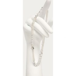 Guess Jeans - Naszyjnik. Szare naszyjniki damskie Guess Jeans, srebrne. W wyprzedaży za 229,90 zł.