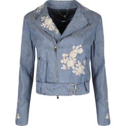 Twinset Kurtka "Biker". Kurtki damskie Twin Set, z haftami, z tkaniny, bez kaptura. Za 549,00 zł.