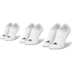 Zestaw 3 par niskich skarpet unisex adidas - Light Nosh 3PP DZ9414 White/White/White. Białe skarpetki męskie Adidas, bez wzorów, z elastanu. Za 39,00 zł.