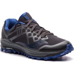 Buty SAUCONY - Peregrine 8 Gtx GORE-TEX S20454-1 Blk/Gry/Blu. Niebieskie buty sportowe męskie Saucony, ze skóry ekologicznej, bez zapięcia, do biegania, gore-tex. Za 649,00 zł.