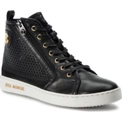 Sneakersy EVA MINGE - EM-10-05-000096 101. Czarne półbuty damskie Eva Minge, ze skóry. W wyprzedaży za 279,00 zł.