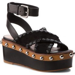 Sandały RED VALENTINO - PQ0S0A77 Nero 0NO. Czarne klapki damskie marki Red Valentino, bez wzorów, ze skóry, bez obcasa. W wyprzedaży za 1619,00 zł.