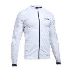 Kurtki sportowe męskie: Under Armour Kurtka męska Sportstyle Woven Bomber biała r. S – (1300812-100)