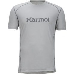 Marmot Windridge With Graphic Ss Bright Steel/Grey Storm Xl. Szare koszulki męskie marki Marmot, xl, bez wzorów, ze skóry, sportowe, bez kołnierzyka, bez rękawów. W wyprzedaży za 115,00 zł.