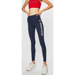 Tommy Sport - Legginsy. Niebieskie spodnie damskie Tommy Sport, s, z elastanu. W wyprzedaży za 199,90 zł.