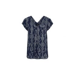 T-shirty i Koszulki polo Only TOP. Niebieskie koszulki damskie polo marki ONLY, bez wzorów, bez rękawów. Za 132,52 zł.