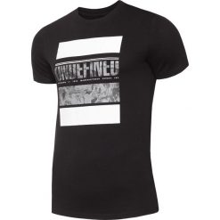 T-shirty męskie z nadrukiem: T-shirt męski TSM010 – głęboka czerń