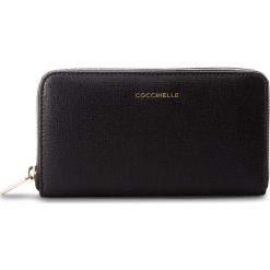 Portfele damskie: Duży Portfel Damski COCCINELLE – CW1 Metallic Saffiano E2 CW1 11 32 01 Noir 001