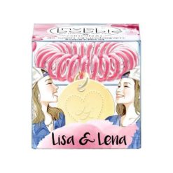 Ozdoby do włosów: Invisibobble Lisa & Lena – różowa gumka do włosów z zawieszką serca 1 szt