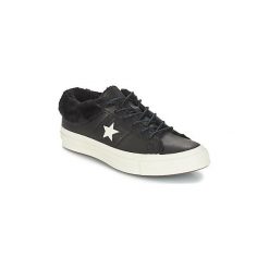 Buty Converse ONE STAR LEATHER OX. Czarne trampki i tenisówki damskie Converse, bez wzorów, bez zapięcia. Za 343,20 zł.