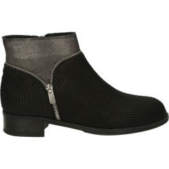 Botki - 1206801 P-N B. Czarne botki damskie skórzane Venezia. Za 199,00 zł.