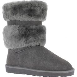 Skórzane kozaki "Mara" w kolorze antracytowym. Szare bez kategorii marki Buty Twoich ulubionych marek, ze skóry. W wyprzedaży za 322,95 zł.