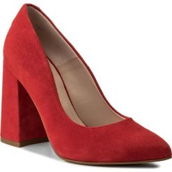 Półbuty SOLO FEMME - 14101-8A-G13/000-04-00 Czerwony. Czerwone półbuty damskie Solo Femme, bez wzorów, ze skóry, eleganckie, bez obcasa, na obcasie, bez zapięcia. W wyprzedaży za 199,00 zł.
