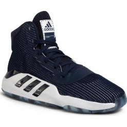 Buty adidas - Pro Bounce 2019 EF9834 Collegiate Navy/Cloud White/Cloud White. Niebieskie buty sportowe męskie Adidas, z tworzywa sztucznego, bez zapięcia, do koszykówki. W wyprzedaży za 299,00 zł.
