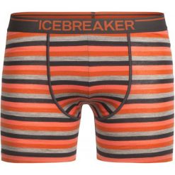Icebreaker Mens Anatomica Boxers Copper/Ebony/Stripe L. Brązowe bokserki męskie marki Icebreaker, z dzianiny. W wyprzedaży za 115,00 zł.