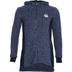 Granatowa Bluza Benignant. Czarne bluzy męskie Born2be, s, z aplikacjami, z dzianiny, z kapturem, bez rękawów. Za 49,99 zł.