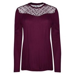 ONLY Kirsty LS Mix Top Box Jrs Purple Potion Dots (rozmiar S). Fioletowe koszulki damskie ONLY, s, bez wzorów, bez kołnierzyka. W wyprzedaży za 49,00 zł.
