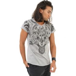 T-shirty męskie: T-shirt w kolorze szarym