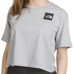 THE NORTH FACE FINE CROPPED TEE > 0A4SY9DYX1. Koszulki damskie The North Face, l, bez wzorów, z bawełny, street, z okrągłym kołnierzem, z krótkim rękawem. W wyprzedaży za 79,99 zł.