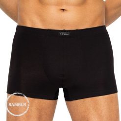 Bokserki męskie ROSSLI Premium Bamboo. Różowe bokserki męskie Rossli, bez wzorów, z dzianiny. Za 40,99 zł.