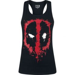 Topy damskie: Deadpool Splatter Logo Top damski czarny