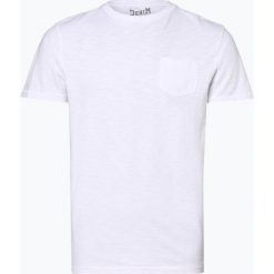 DENIM by Nils Sundström - T-shirt męski, biały. Białe t-shirty męskie DENIM by Nils Sundström, xl, bez wzorów, z denimu, bez kołnierzyka. Za 69,95 zł.