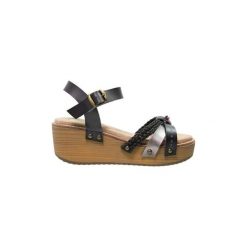 Sandały Coolway SANDALIA CU?A. Czarne sandały damskie marki Coolway, bez wzorów, bez obcasa, bez zapięcia. Za 141,35 zł.