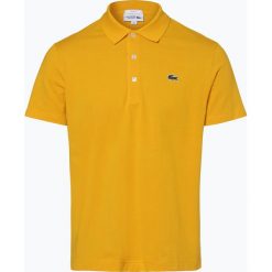 Lacoste - Męska koszulka polo, żółty. Żółte koszulki męskie Lacoste, s, bez wzorów, ze skóry, sportowe, polo, bez rękawów. Za 249,95 zł.