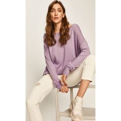Answear - Sweter. Fioletowe swetry damskie ANSWEAR, s, bez wzorów, z dzianiny, bez rękawów, bez kaptura. W wyprzedaży za 69,90 zł.